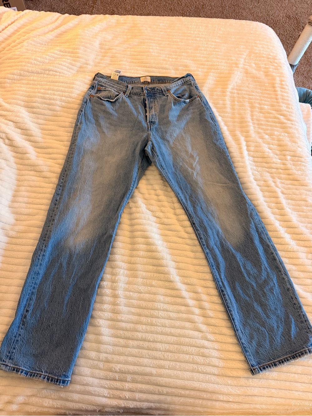 Levi's Men's Straight Jeans - Light Blue Denim